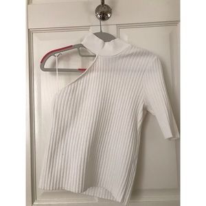 Zara Knit exposed shoulder top